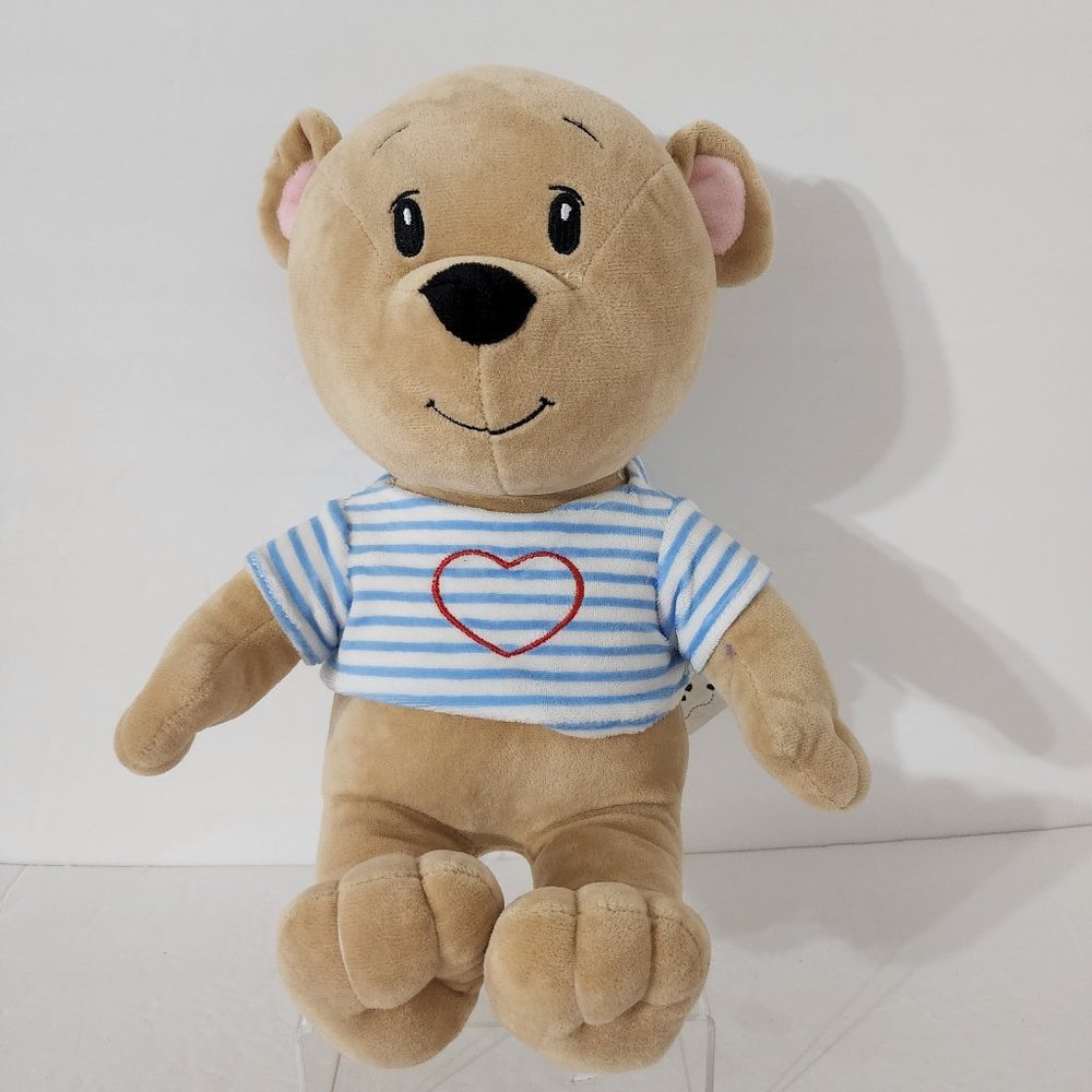 GmbH & Co Stuffed Puppy Embroidered Eyes Happy People Made In Germany Size 13"